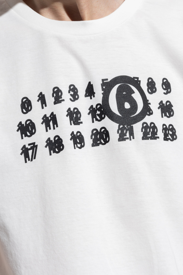 shirt with logo | MM6 Maison Margiela T | Lehariya Dye silk